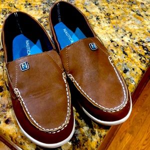 Boys size 6 Nautical Loafers